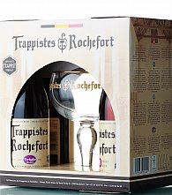 lhev ROCHEFORT Gift Set Trappistes Rochefort (4x33 cl) + sklenice